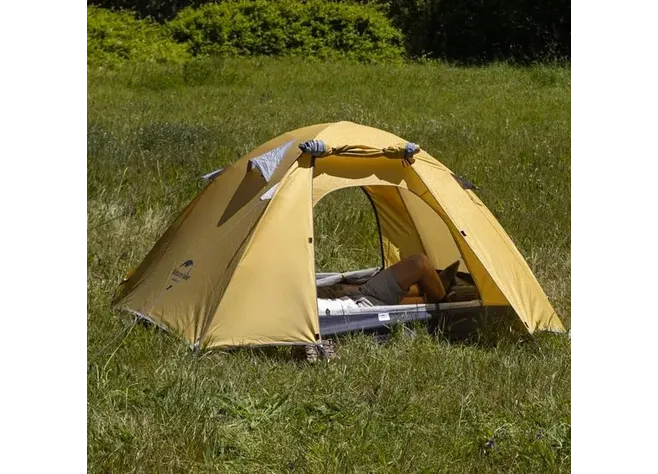 Палатка трехместная Naturehike P-Series NH18Z033-P, 210T/65D, темно-синяя Фото 3